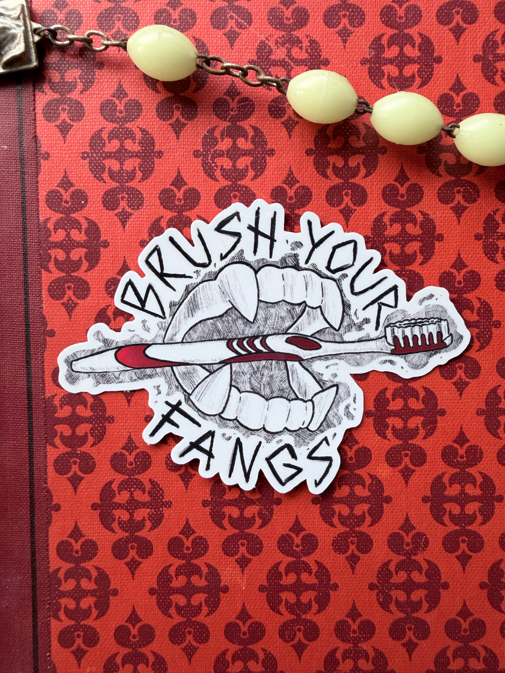 Brush Your Fangs / Holo-Sticker