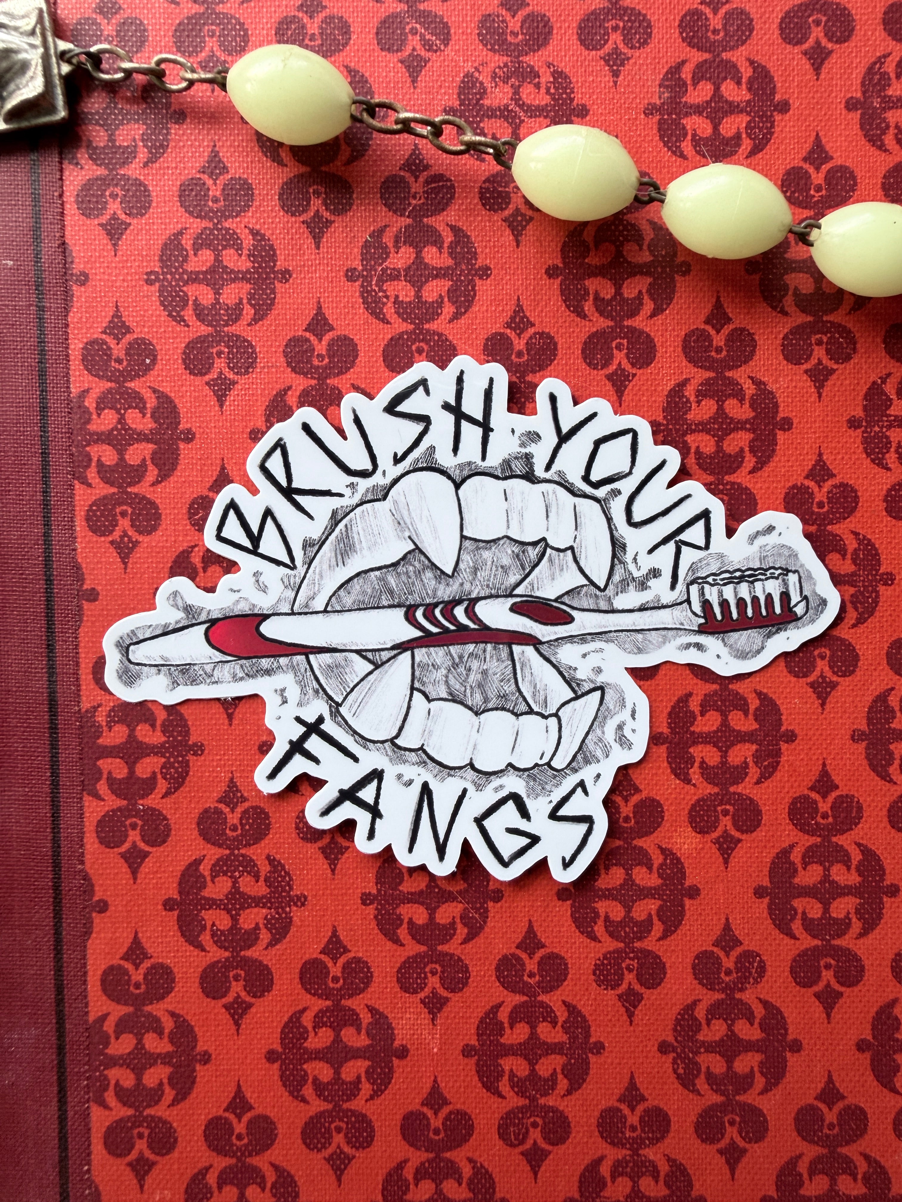 Brush Your Fangs / Holo-Sticker