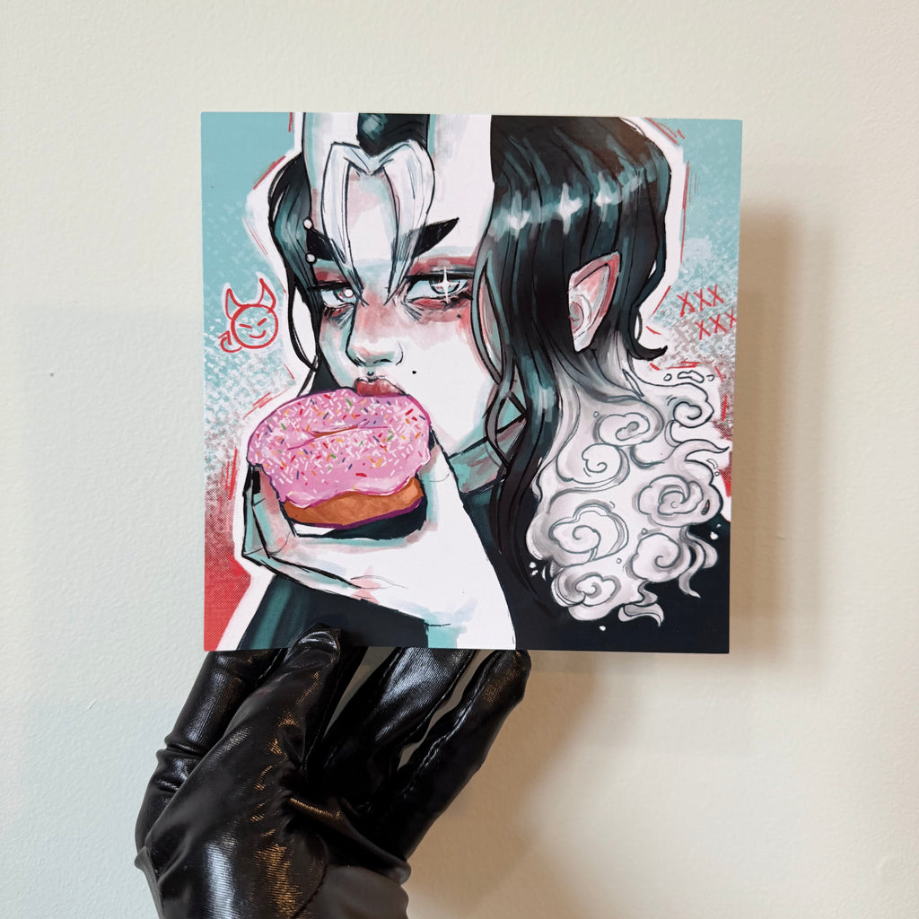 “Oni” Mascot Art - Glossy Print 6x6 inches