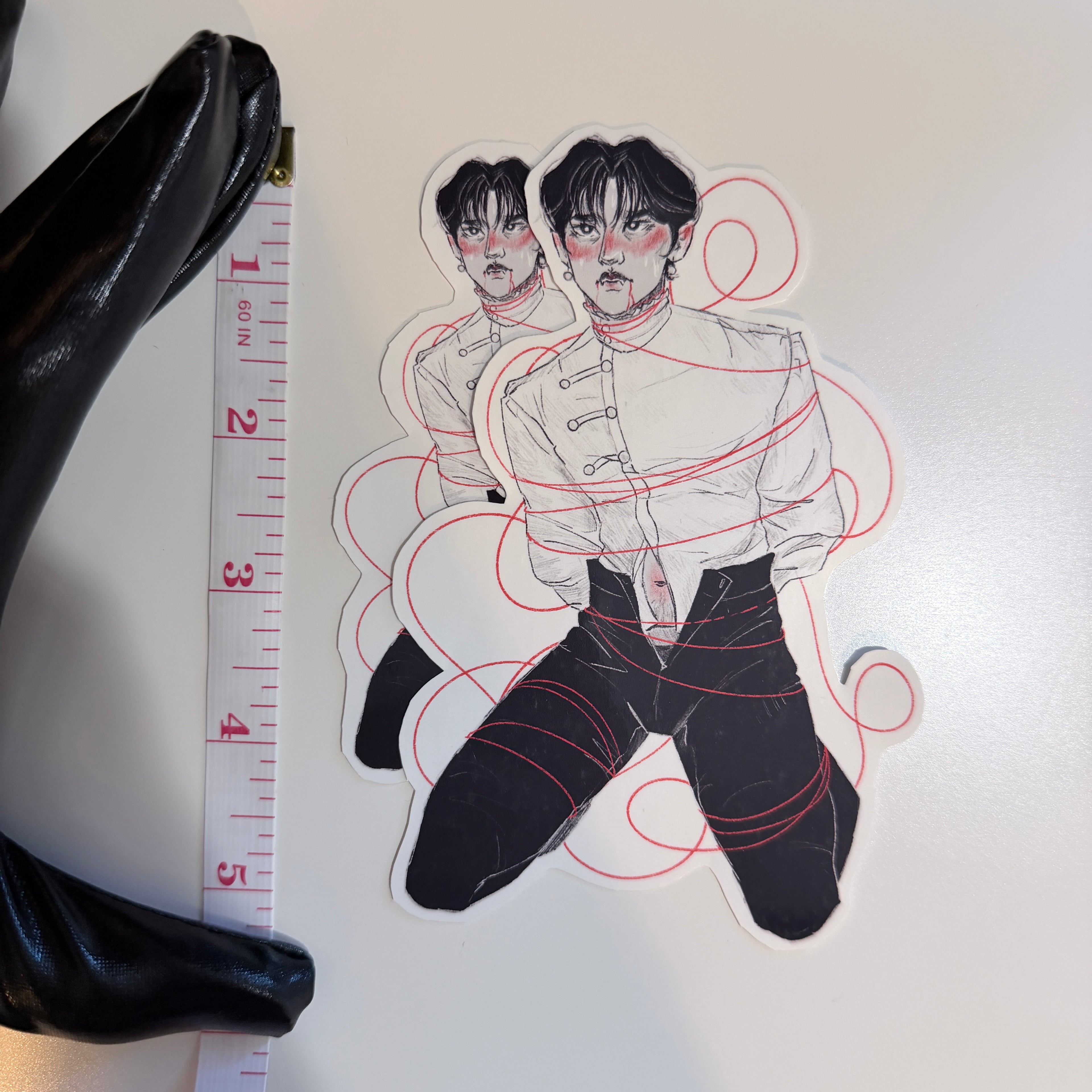 Vampire Lino “Tied Up” - Glossy Sticker - NORMAL SIZE